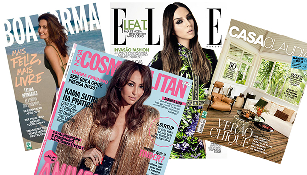 ELLE, COSMOPOLITAN, BOA FORMA E CASA CLAUDIA