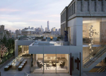 Armazém industrial se transforma em triplex sofisticado em Nova York