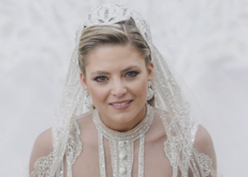 Christina Mourad se casa com filho de Elie Saab usando vestido assinado pelo designer