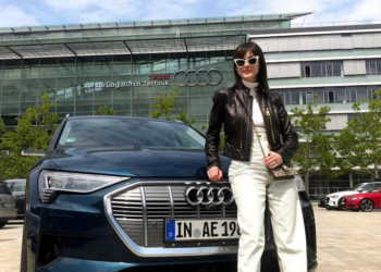 Isabelle Drummond chega na Alemanha como embaixadora da Audi no Brasil