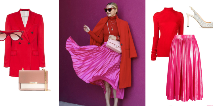 ROSA+VERMELHO: Tons presentes no street style e tendência confirmada na próxima estação