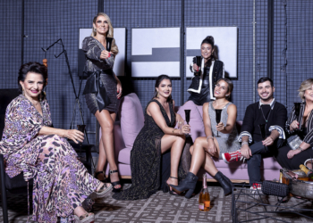 Os embaixadores da Sparkling Wine Fair em um editorial de moda exclusivo “ESTILOZZO & SWF”