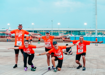 FLYING RUN. Aeroporto de Brasília recebeu atletas na manhã deste domingo para corrida na pista