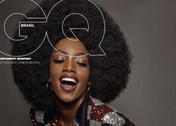 Iza estampa a capa da edição de novembro da revista GQ número 100