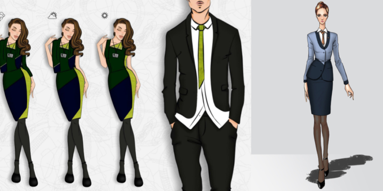 Designers desfilam propostas para novos uniformes do Aeroporto de Brasília