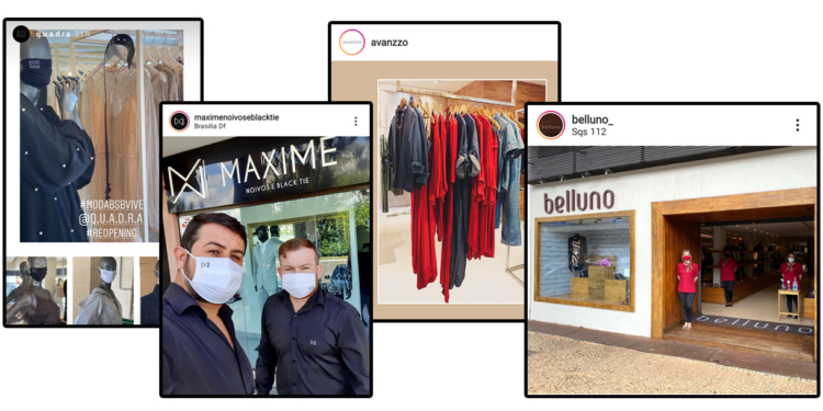 Empresários do setor de roupas e calçados voltam a abrir suas lojas de rua com segurança e higiene