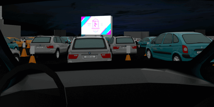 Taguatinga Shopping lança cine drive-in no último andar do estacionamento a céu aberto