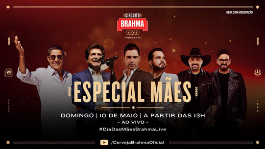 Dia das Mães: Brahma convidou Zeca Pagodinho para comandar live com time de sertanejos