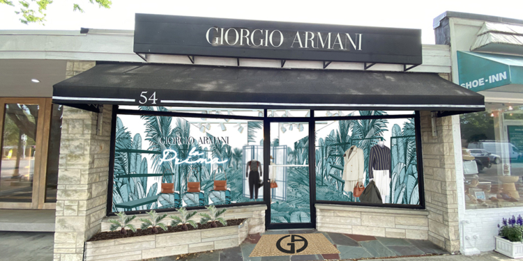Giorgio Armani abre pop-up store em East Hampton