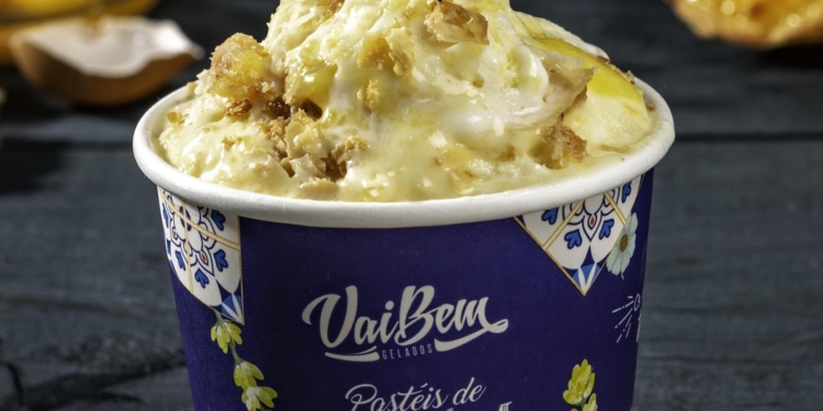Vai Bem Gelados e Confeitaria da Torre desenvolvem sorvete inspirado em iguaria portuguesa