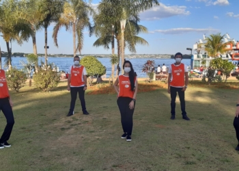 Blitz de Conscientização: Pontão orientou frequentadores a se cuidarem contra a propagação da Covid-19