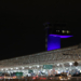 Torre de controle do Aeroporto de Brasília recebe iluminação azul para lembrar prevenção ao câncer de próstata