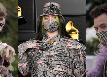 O red carpet voltou no Grammy 2021 e claro, celebridades lançam máscaras combinando com os looks