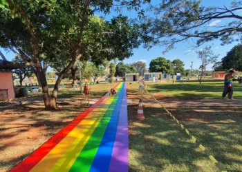 Intervenções artísticas: Parque da Cidade, Buraco do Tatu e monumentos de Brasília ganham cores do arco-íris