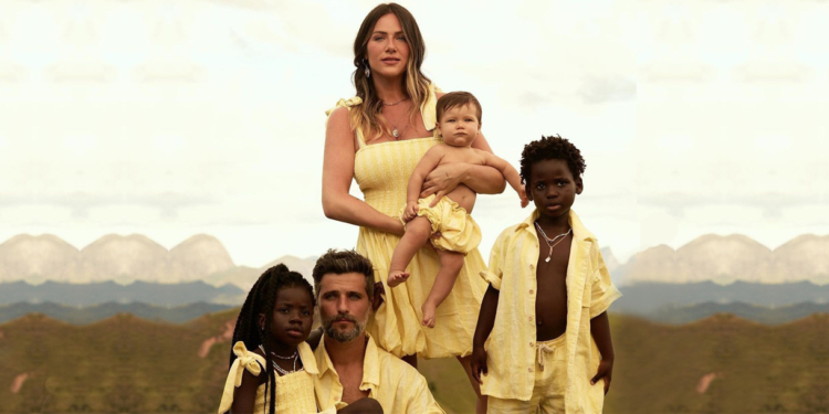 Agênero: Giovanna Ewbank reúne família em campanha da sua marca de roupas