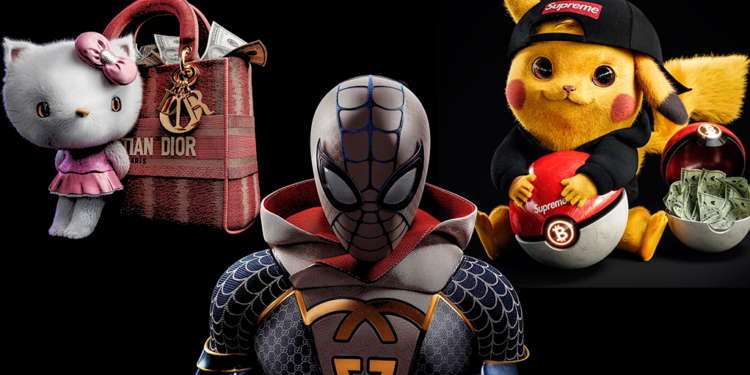 Artista cria imagens realistas em 3D de Pokemóns revestidos de grifes