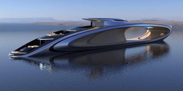 Shape: Super iate de design italiano traz luxo e elementos futuristas