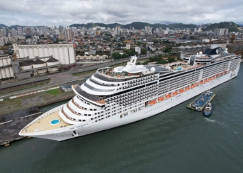 MSC Preziosa chega ao Brasil e dará início à retomada do setor de cruzeiros no país
