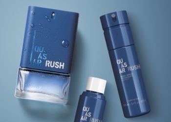 Quasar Rush: A nova fragrância masculina do O Boticário, com Cedro Azul na composição