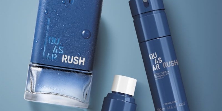 Quasar Rush: A nova fragrância masculina do O Boticário, com Cedro Azul na composição