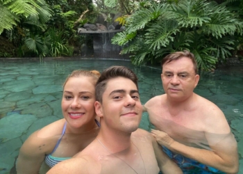 Chitãozinho e família mostram o lado aventureiro em viagem à Costa Rica