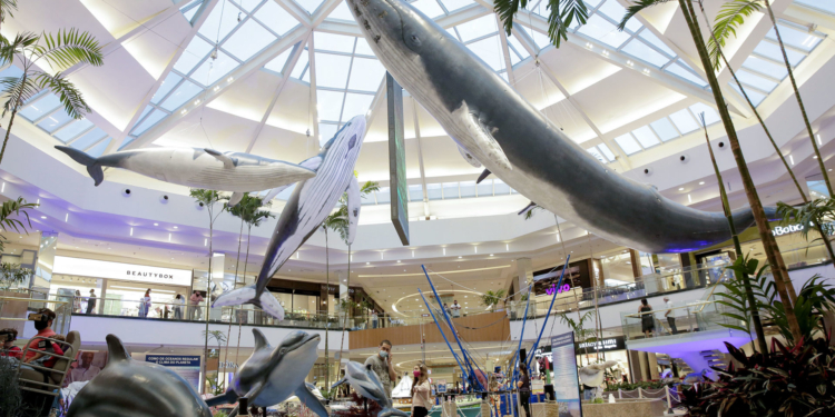 Exposição ‘Gigantes das Águas’ fica no ParkShopping até 10 de abril