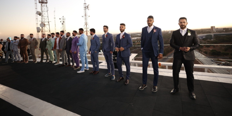 Vivace: Maxime Noivos e Black Tie desfila nova coleção no heliponto do Hotel Meliá