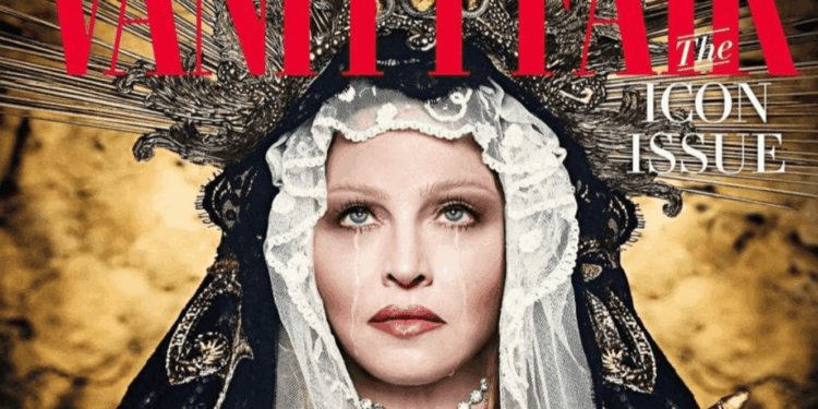 Frisson: Madonna protagoniza uma santa na capa e encena Jesus Cristo em ensaio para Vanity Fair