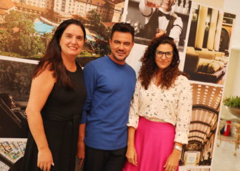 Lizete Ribeiro apresenta o Grande Hotel e Termas de Araxá para seletos convidados de Tiago Correia