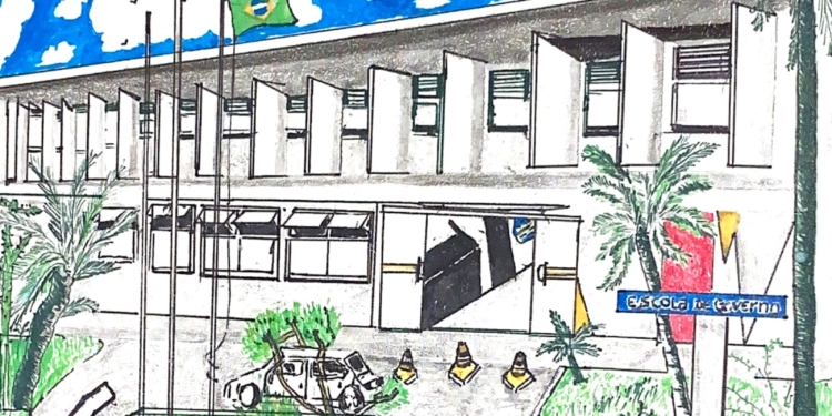 Escola de Governo do Distrito Federal (Egov) homenageia o aniversário de Brasília com exposição de desenhos