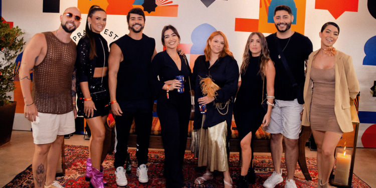 Veja quem marcou presença na apresentação do Na Praia 2023 no escritório do Grupo R2