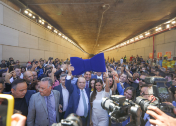 Governador Ibaneis Rocha inaugura Túnel Rei Pelé em Taguatinga