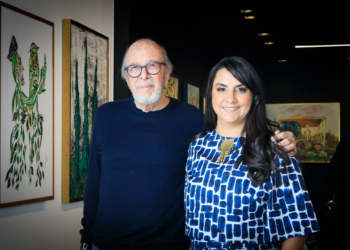 Coquetel para convidados marca abertura da exposição de José Maciel no Casapark