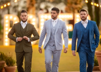 Poder: Maxime Noivos e Black Tie desfila nova coleção com joias Vânia Ladeira para homens modernos