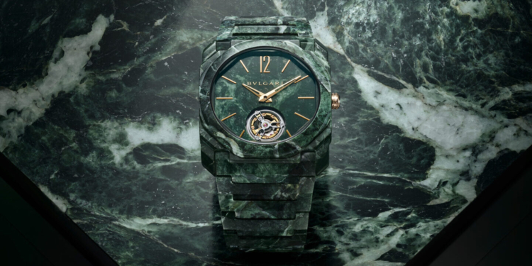 Bulgari apresenta um espetacular Octo Finissimo Tourbillon em mármore