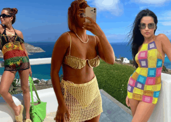 Novo mood: biquínis e saídas de crochê são tendência entre celebridades no verão europeu