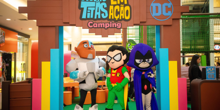 Taguatinga Shopping anima as férias da criançada com parque inédito dos Jovens Titãs