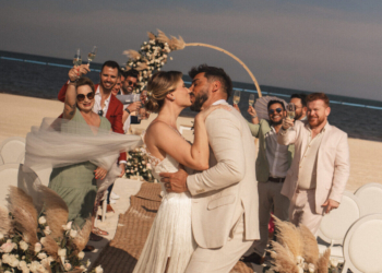 Julio Rocha e Karoline Kleine se casam em cerimônia intimista em Cancún com moda e beleza de Brasília