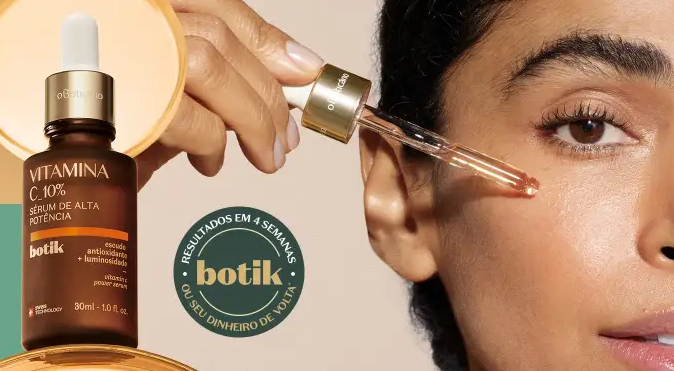 Pele luminosa e protegida: com ultraconcentração de ativos, Botik apresenta linha completa de vitamina C