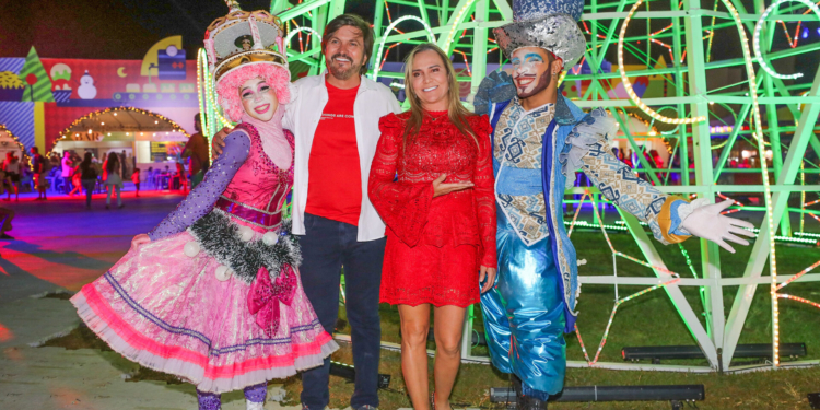 Um Sonho de Natal: Celina Leão e Claudio Abrantes inauguram projeto que ilumina Brasília para o Natal