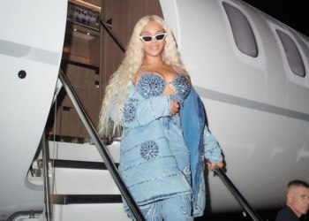 Beyoncé elege look da PatBo para sua passagem em Salvador