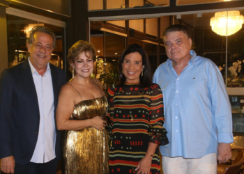 Dupla comemoração: Paulo Afonso e Larissa Martins Oliveira brindam aniversário e 33 anos de casados com festa no Park Way