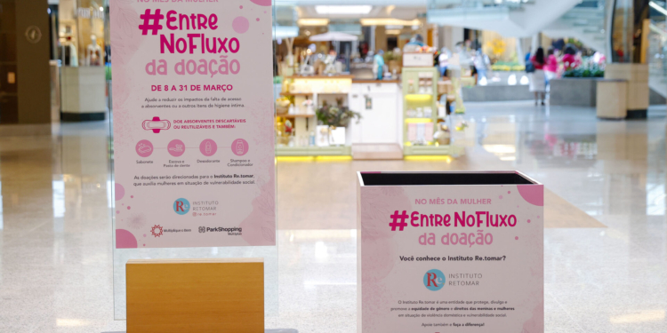 ParkShopping e Instituto Re.tomar recebem doação de absorventes em março