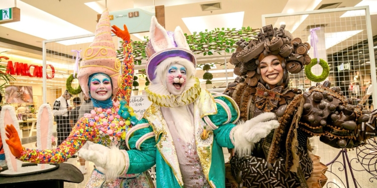 Páscoa encantada: música e animação celebram a chegada do Sr. Coelho no Taguatinga Shopping