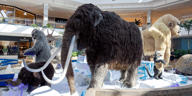 ParkShopping recebe exposição de Gigantes da Era do Gelo