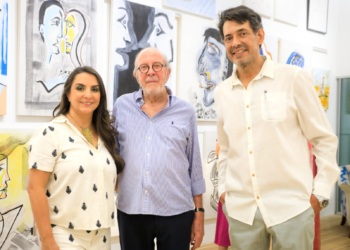 Lançamento da galeria de arte de José Maciel reúne cerca de 150 convidados
