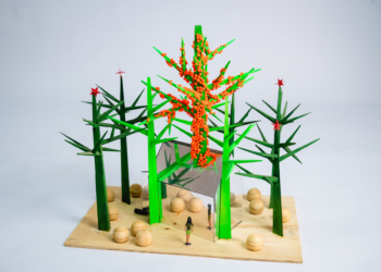 Casapark lança decoração natalina na Praça Central assinada pelo artista visual José Marlon