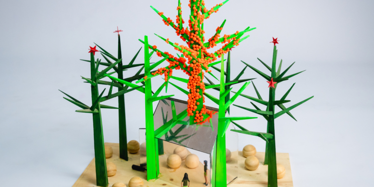 Casapark lança decoração natalina na Praça Central assinada pelo artista visual José Marlon