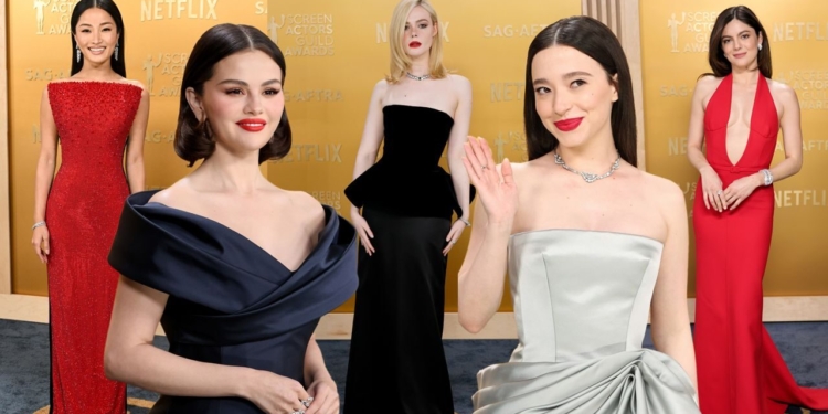Celebridades desfilam no tapete vermelho do SAG Awards 2025 antes do Oscar