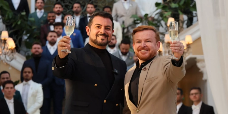 Lançamento da coleção “Tempo” da Maxime Noivos e Black Tie emociona convidados em evento à beira-lago no Villa Giardini